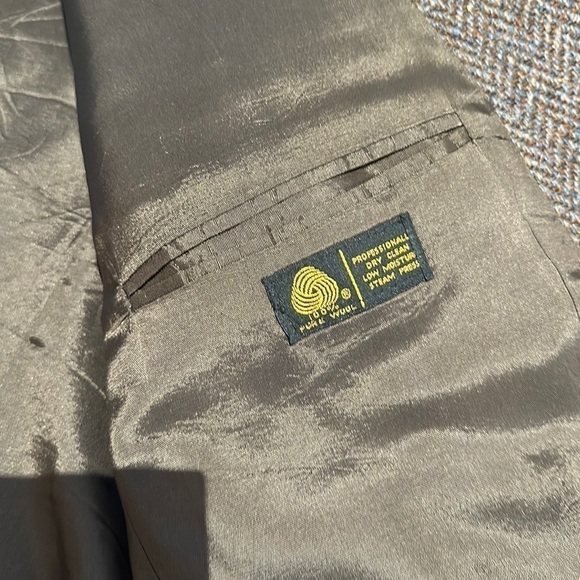 Vintage Oversized Tweed Wool Blazer Jacket sport coat power hip aritzia style - Picture 7 of 12